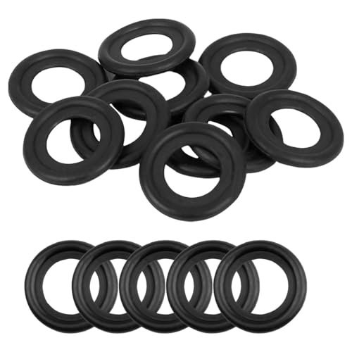 DUSCOKE 25PCS M14 Car Oil Drain Plug Gasket - Rubber Sealing Gasket Replacement for #F5TZ-6734-BA, Car Engine Oil Pan Crush Washers Rubber Ringsfor Ford, Mercury, Lincoln (M14)
