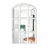 ----- Vintage Stil: Der Wandspiegel ist mit einer gewölbten Form sowie symmetrisch gebogenen Balken gestaltet, um einen Charmantes Vintage Stil zu zeigen, der den Spiegel wie ein Kunstwerk mit langer Geschichte erscheinen lässt.