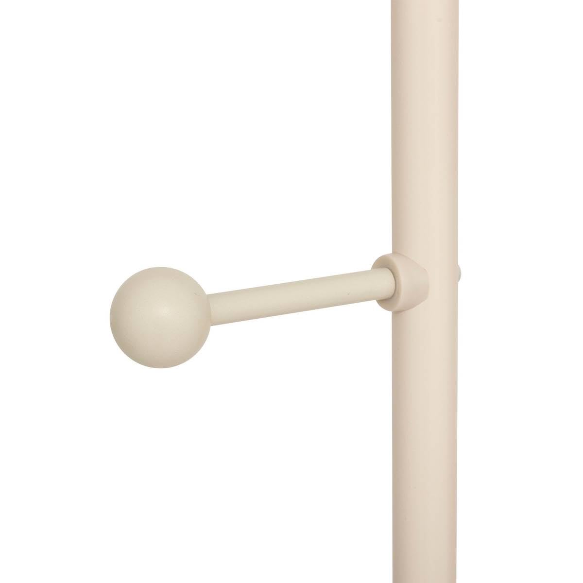 5 five simply smart 5Five - Portant à Vêtement LINY Beige en Metal et Bois - Barre Simple - 45x31x164cm - Organisation Dressing, Accessoire pour Habits