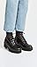 Dr. Martens Shoes Leona Boot, Black Vintage Smooth, 6 UK, Women's 8 US