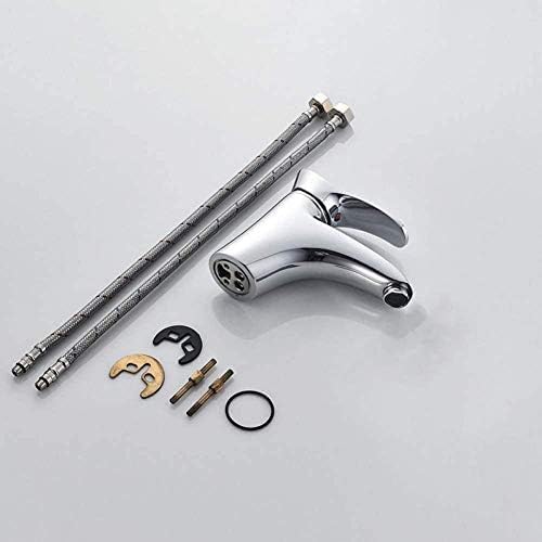 Robinet mitigeur de salle de bain chrome poli mitigeur lavabo laiton