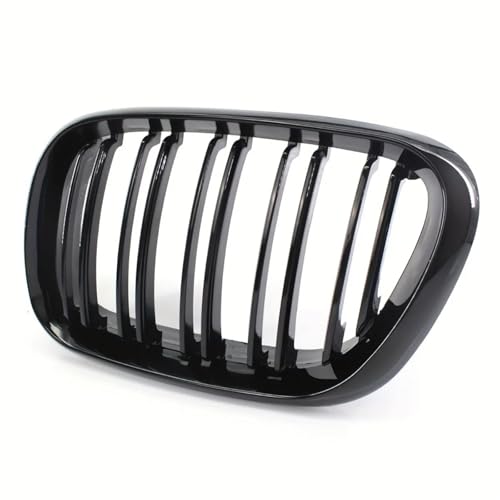 Grilles avant BMW X5 E53 calandre de course double lattes noir brillant