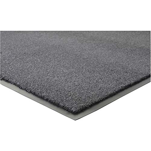 Genuine Joe Silver Series Walk-Off Mat - 6' Length x 4' Width - Vinyl - Charcoal