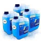 BAUER BLUE Scheibenfrostschutz Konzentrat 4x5L -30°C, Citrusduft, Hohe Enteiser + Reinigungskraft bis -30 Grad, Effektiver Frostschutz für Auto im Winter, AntiFrost + KlarSicht, Schlierenfrei (20L)