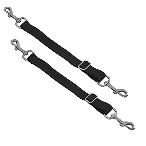 Ersatz-Beingurte Für Pferdedecken – Elastisch, Verstellbar (61–107 Cm), Mit Doppel-Druckknöpfen, Rot/Beige