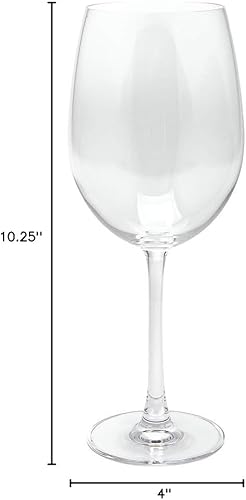 Miniatura 4 de Restaurantware Voglia Nude - Vaso de vino burdeos de 25 onzas, cristal, multiusos, 4 x 4 x 10 14 pulgadas, caja de 12 unidades