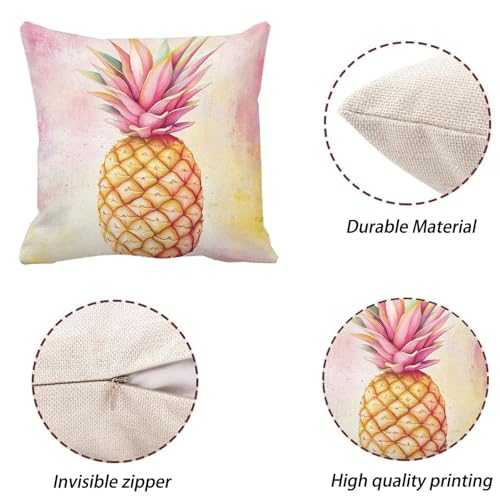 Housse coussin 65x65 rose grand modèle extérieur imperméable avec fermeture éclair invisible