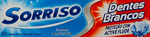 Creme Dental Sorriso 50G Dentes Brancos, SORRISO, Branco