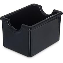 Carlisle FoodService Products Sugar Caddy for Kitchens, Plastic, 20 Packets, Black, Small