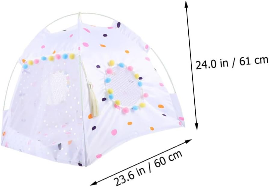 Pet Tent Bed for Cats and Dogs Breathable Dog Summer Tent Comfortable Folding Pet House for Indoor and Outdoor Use Easy Patio and Garden