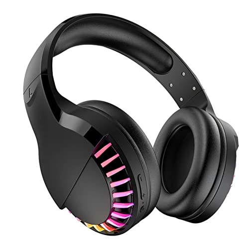IHIPPO Gaming Headset Bluetooth Gaming Headset BT4.0 Wired 9D Stereo Sound RGB Light Game Headphone with Mic for PC Laptop