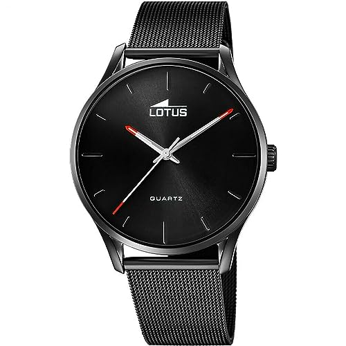 Montre Lotus Homme 18817/1 bracelet acier noir montre étanche élégante
