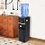 Top Loading Water Cooler Dispenser for 5 Gallon Bottles, 3 Temperatures with Hot, Room & Cold Spouts, Water Cooler with Child Safety Lock, LED Display with Empty Bottle Alert (Black)