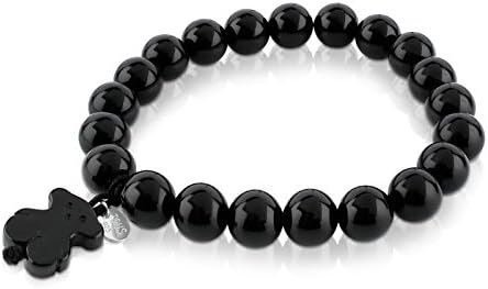 TOUS Onyx and Sterling Silver Bracelet for Women. Size: 1cm. Length: 16.5cm. Color Collection