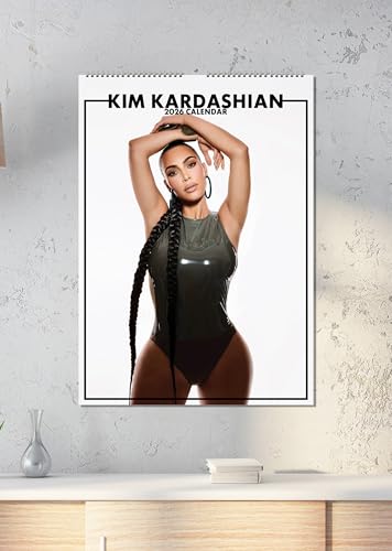 Kim Kardashian 2026 Calendar, A3, Wirobound, Full Colour.