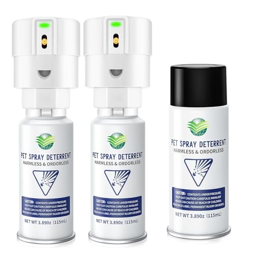 QSKUDP Cat Spray Pet System with 2 Pet System & 3 Pack Spray White