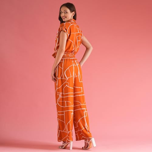Image of Globus Women Jumpsuit (8909389031679 Brown L)