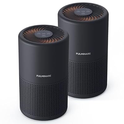 FULMINARE Air Purifiers for Bedroom, Quiet Air Cleaner With Night Light, Portable Small Air Purifier for Home, Office, Living Room