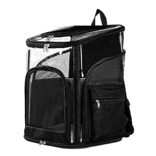 Beidingsen Cat Carriers Dog Carrier Pet for Small Medium Cats Dogs Puppies up to 25 Lbs, TSA Airline Approved Soft Sided, Collapsible Travel Puppy - Black Grey (L: 15.8