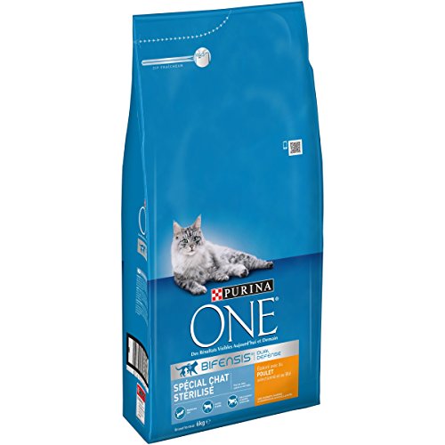 Purina One Spécial Chat Stérilisé Au Poulet Et Au Blé Croquettes pour Chat Adulte, 6kg