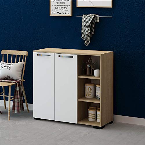 Mueble multiusos de roble para decorar tu salón de estilo nórdico 2