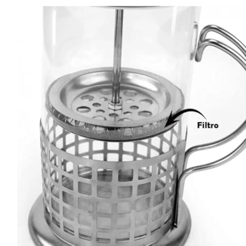 Cafeteira Prensa Francesa Inox Perfeita para Café, Chá e Leite Cremoso, Pressão French Press Prensa