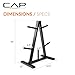 CAP Barbell 1-Inch Plate Tree Rack, Black