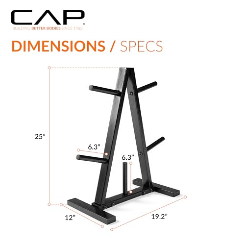 CAP Barbell Weight Plate Rack for 1-Inch Weight Plates