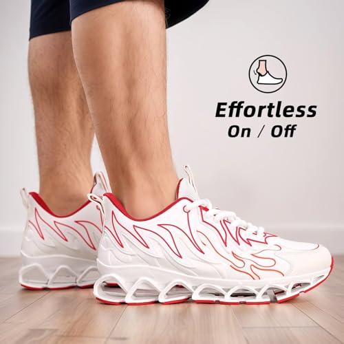 Image of Mens Running Shoes Mesh Breathable Trail Runners Fashion Sport Blade Walking Tennis Sneakers