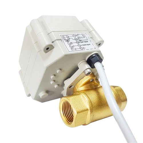 Válvula de bola eléctrica para sistemas de agua y calefacción HVAC en instalaciones DN15 NPT 7