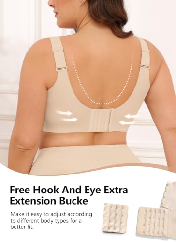 Image of Xcutting Jelly Bras for Women No Underwire Full Coverage Plus Size Support