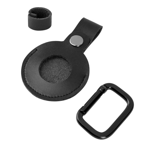 Xxerciz Leather Holder Compatible with Bushnell Wingman 2 Golf Speaker Remote, Anti Lost Remote Button Case Cover with Carabiner, Lightweight Replacement Protective Cover for Golf Speaker Accessories