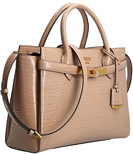 Guess Womens Enisa High Society Satchel, Camel, One Size Us #TOP3