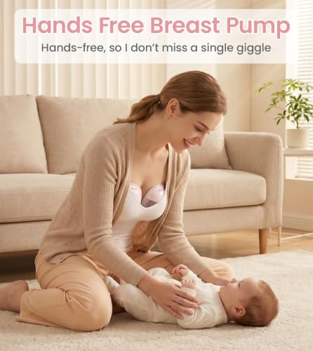 Image of NCVI Wearable Breast Pump for Moms, <42dB for Office, Home, Travel (Pink)