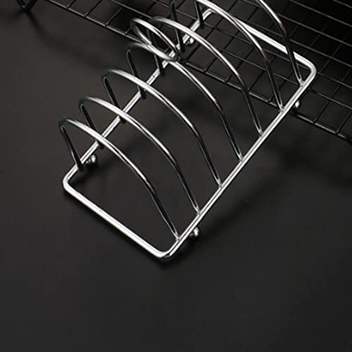 HOHXFYP Torradeira 6 Fatias, Torradeira de Aço Inoxidável Com Alça, Torradeira Multiuso Pão Resfriad