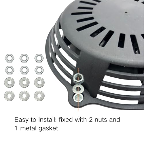 YGQ Seilzugstarter für Honda GCV135 GCV160 GCV190, 28400-Z0L-V20ZA Schwarzer Rückspulstarter für GCV 160 Rasenmäher Pressure Wahser