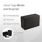 Clever Yoga Blocks & Strap - Lighweight Foam Yoga Blocks 2 Pack with 8ft Cotton Yoga Strap Set Kit for Beginners & Pros, Accessories & Equipment for Women & Men - Image 5