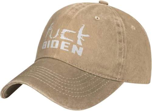 LIHONGXIANG Fuck Joe Biden F Joe Biden Anti Joe Biden-Trucker Hat - Trendy Funny Cowboy Western Hunting Hat for Men Women Black
