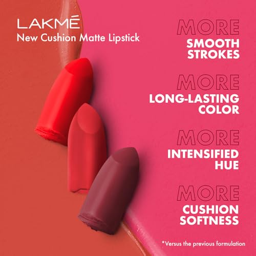 Image of Lakme Cushion Matte lip RedRoyale (Pack of 2)