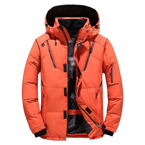 Doudoune épaissie pour homme contre le froid extrême veste de ski imperméable