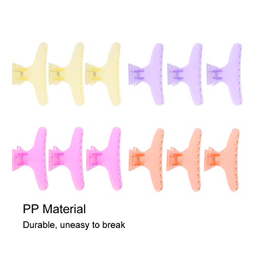 butterfly hair clipsButterfly Holding Hair Clip, Hair Section Claw Clamps Hairdressing Tool - Image 3