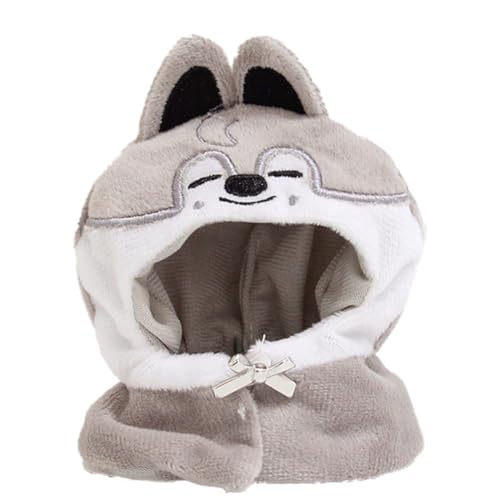 NHPY Housse pour Bâton Lumineux SKZ, support en tissu peluche doux Compatible avec SK Ver1.0/2.0 (Loup Gris