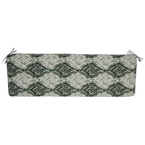 Blazing Needles Outdoor Bench Cushion, 57" x 19", Lakat Mineral by Blazing Needles - Image 2