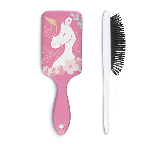 Classic Girls Unicorn Hair Brush Suitable for Girls and Childen Use with Ultra Soft Bristles Pink Unicorn Brushes Suitable for Natural,Curly,Straight,Wet or Dry Hair Etc All Hair Types Unicorn Brushes