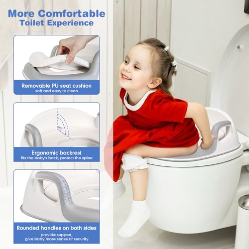 Maliton TSSTS-001 Baby Potty Training Seat With Step Stool, Toddler Toilet Seat thumb #3