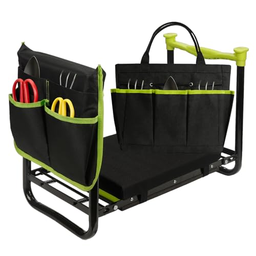 Garden Kneeler and Seat, Heavy Duty Gardening Stool with 1.8