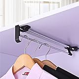 【Grande capacité de rangement】Le porte-pantalons coulissant optimise l'espace, le rangement est ferme et ordonné, et il est plus facile de sortir les pantalons d'un coup d'œil.
