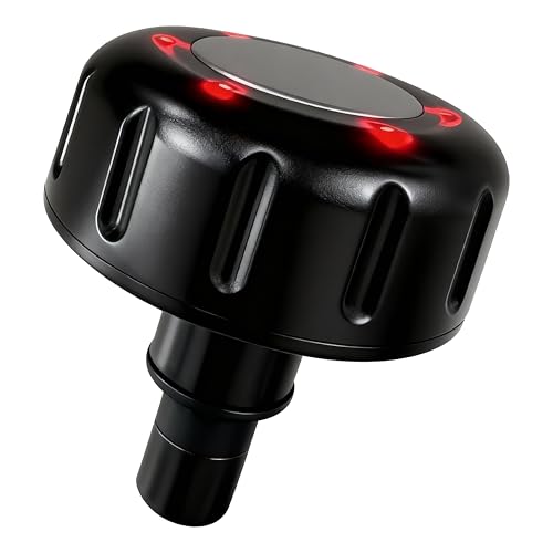 Image of LEERCON Heating Head for Small Massage Gun - 3-Temp Settings (104 /113 /122F) & 15-Min Auto-Off, Portable Rechargeable Handheld Accessory for Muscle Pain Relief