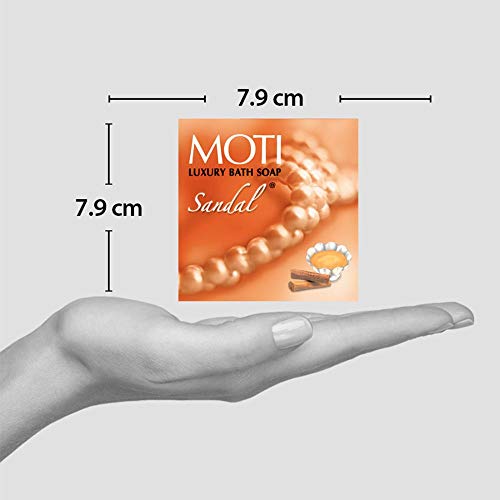 Image of Moti Luxury Bath Soap, Sandal, 150 g (Pack of 5)