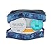 PackIt Freezable Lunch Bag with Zip Closure, Blue Camo